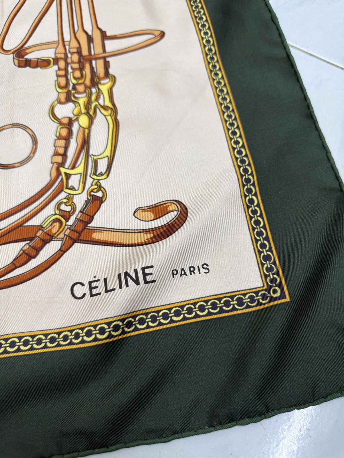 Celine 🔥🔥🔥ARCHIVE VINTAGE CELINE SILK SCARF Size ONE SIZE - 2 Thumbnail