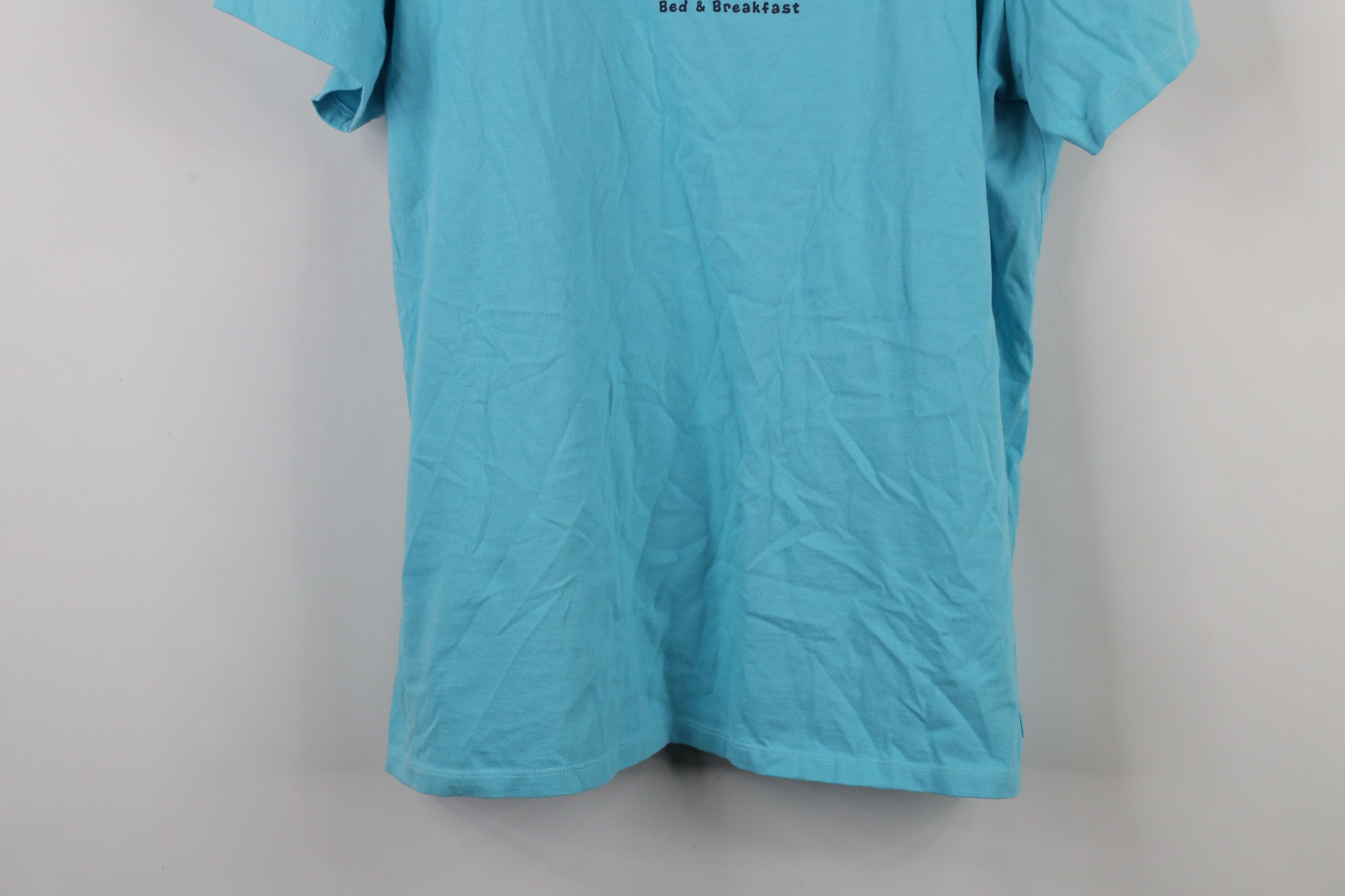 Life is Good × Vintage New Life Is Good Bed & Breakfast Camping T-Shirt Blue Cotton Size XL / US 12-14 / IT 48-50 - 3 Thumbnail