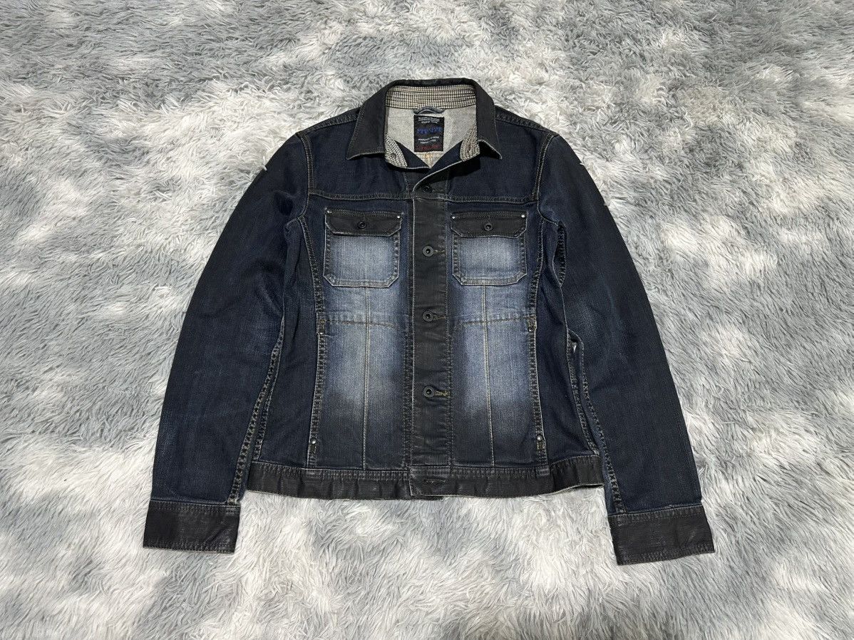 🔥Sick Y2K Nicole Club For Men Waxed Denim Jacket Goth Punk