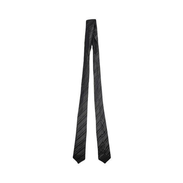 Saint Laurent Paris o1s1wg110125 Size: OS / 710896 Tie in Black Size ONE SIZE - 4 Thumbnail