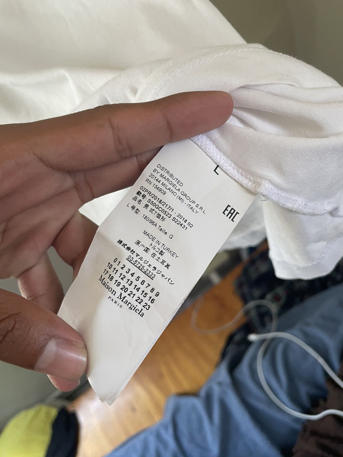 Maison Margiela Maison margiela white tee Size US L / EU 52-54 / 3 - 4 Thumbnail