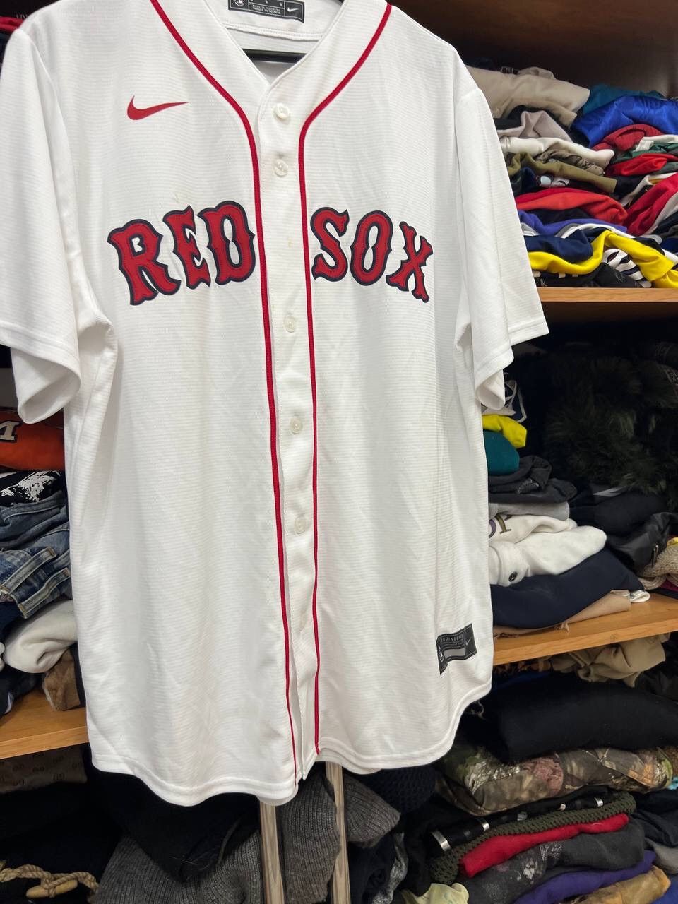 MLB × Nike Nike MLB Boston Red Sox Hype Big Logo Baseball Jersey Size US L / EU 52-54 / 3 - 4 Thumbnail