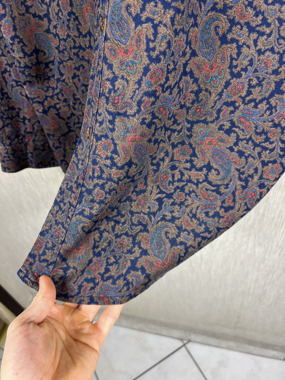 Gant Vintage 80s Gant baroque pattern retro pocket shirt cotton Size US M / EU 48-50 / 2 - 8 Thumbnail