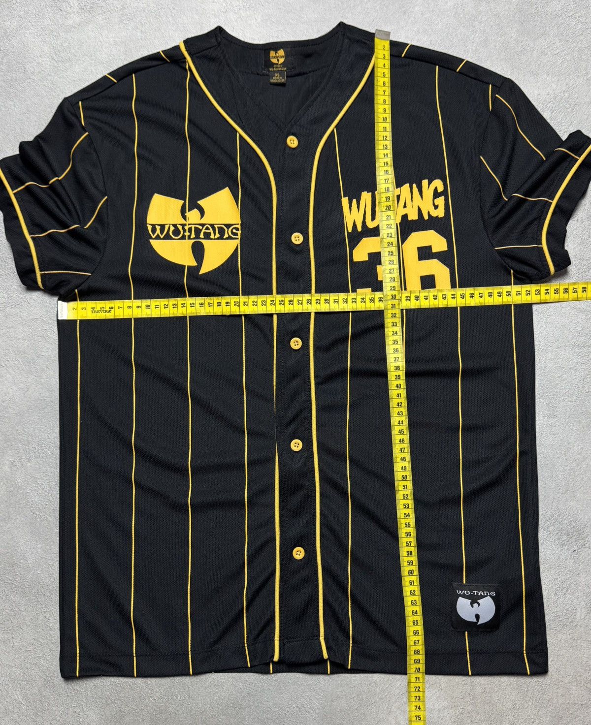 Wu-Tang Clan Wu-Tang Clan #36 Striped Button Jersey Shirt Big Logo Size US XS / EU 42 / 0 - 12 Thumbnail