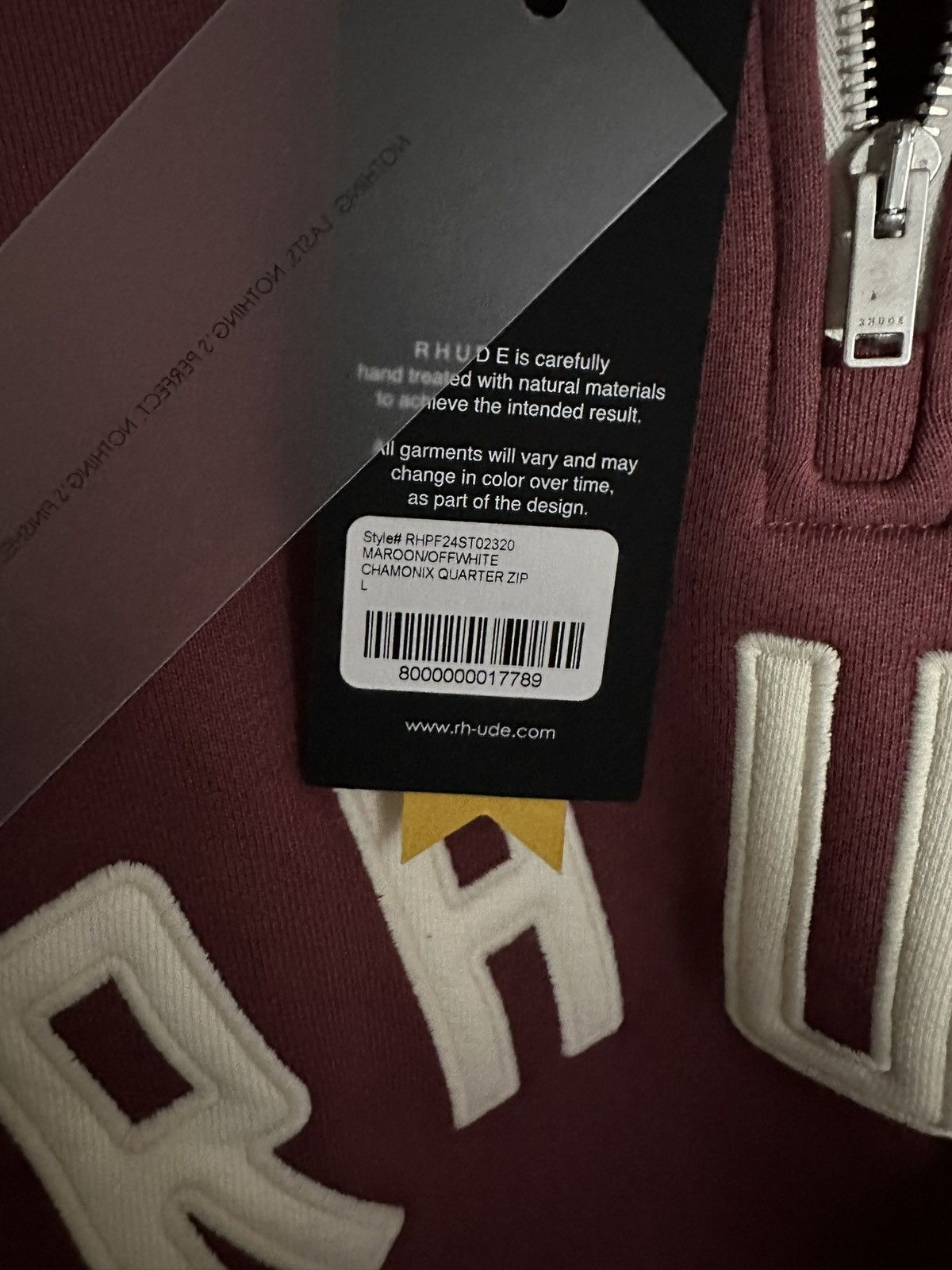 Rhude Rhude Chamonix Burgundy Sweater Size US M / EU 48-50 / 2 - 2 Thumbnail