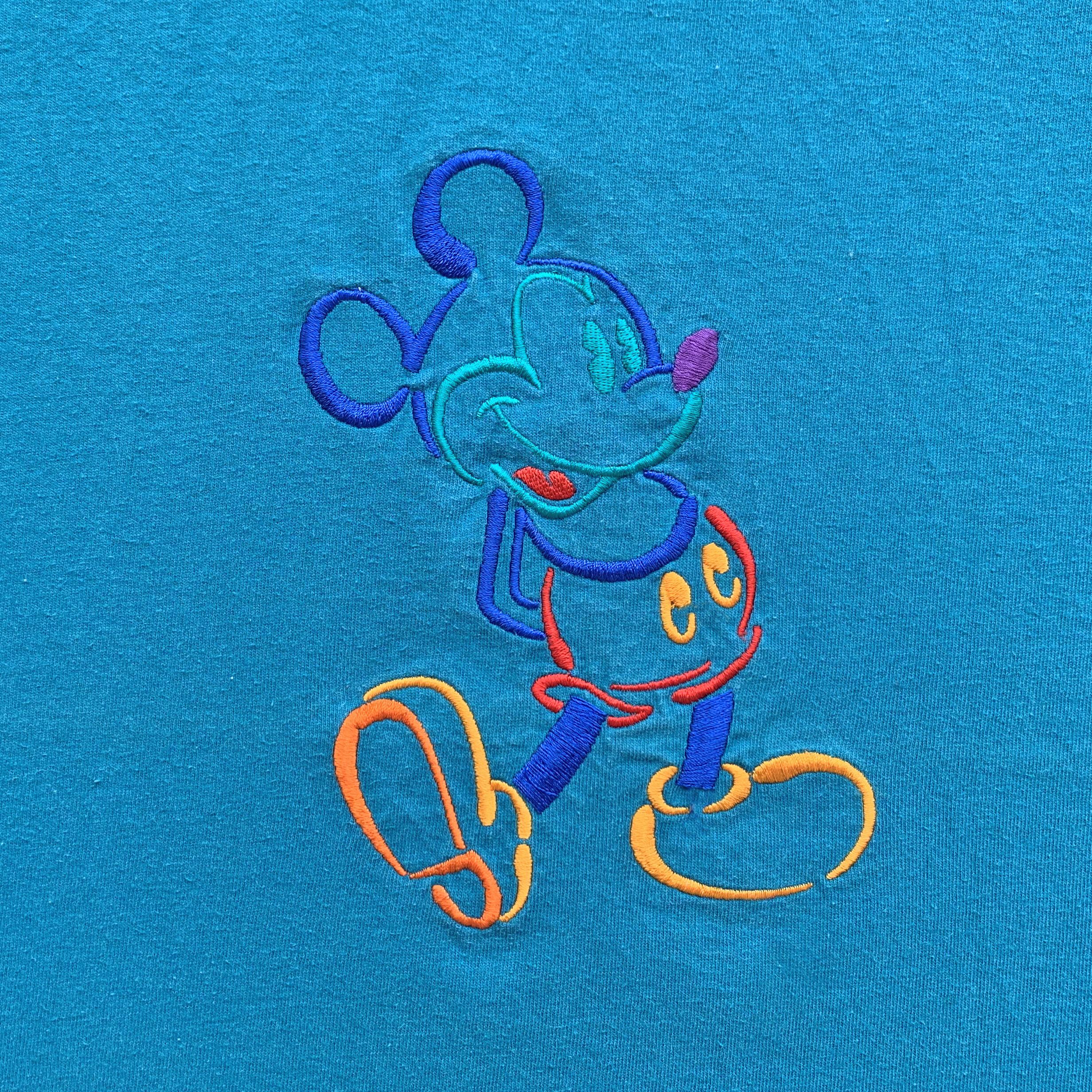 Disney Vintage 80s 90s DISNEY t shirt Mickey Mouse Single Stitch Size US XXL / EU 58 / 5 - 5 Thumbnail