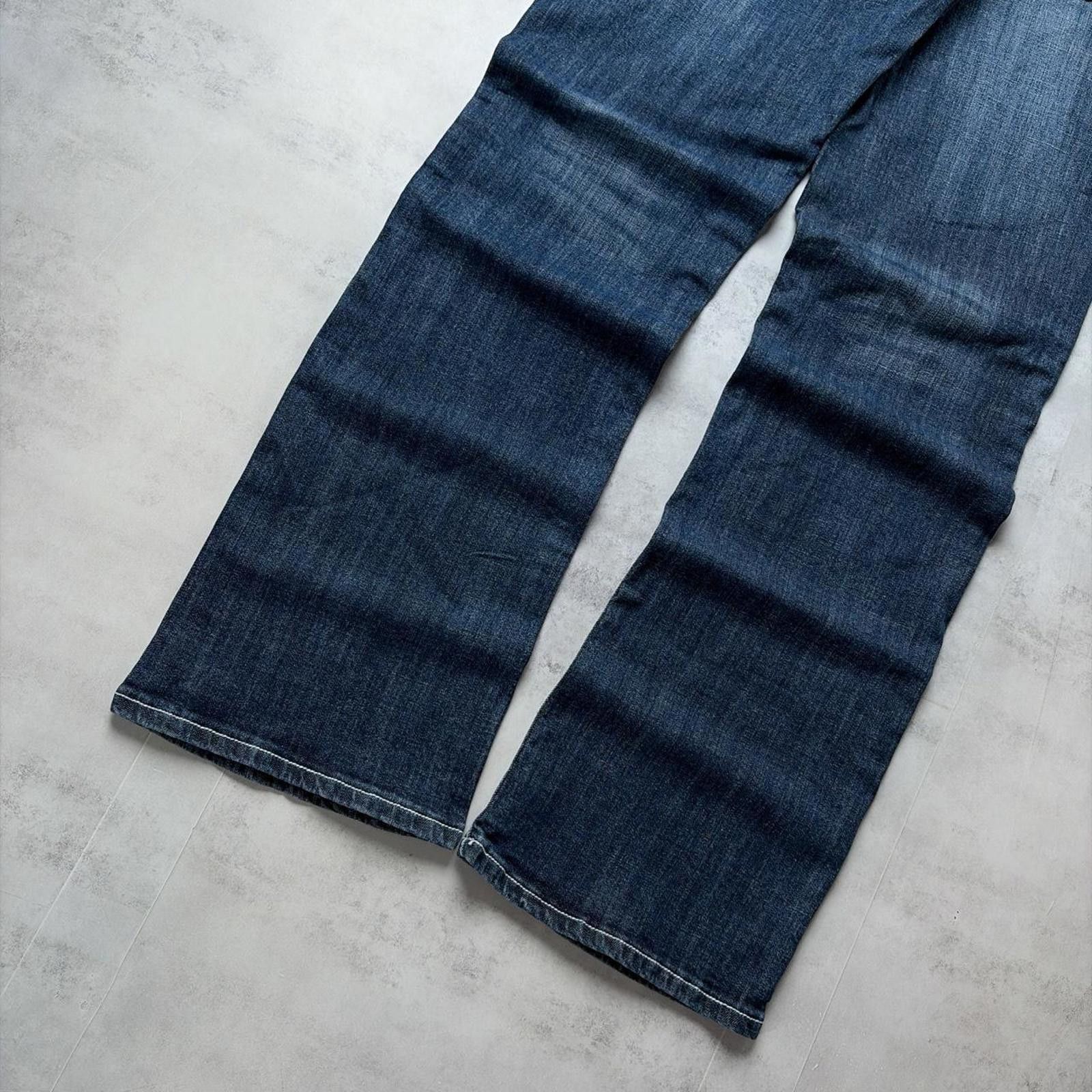 Other Y2K Blue Elegant Jeans Grunge Deadstock Bootcut Denim Jeans Size 34" / US 12 / IT 48 - 4 Thumbnail