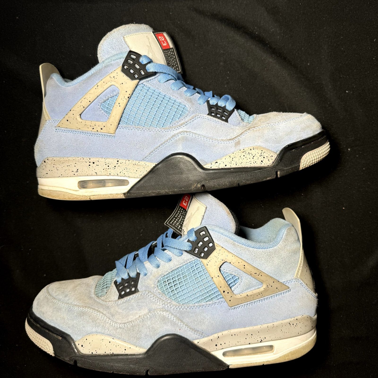 Jordan Brand × Nike Size 12 Nike Air Jordan 4 Retro University Blue Men's Shoes Size US 12 / EU 45 - 2 Thumbnail