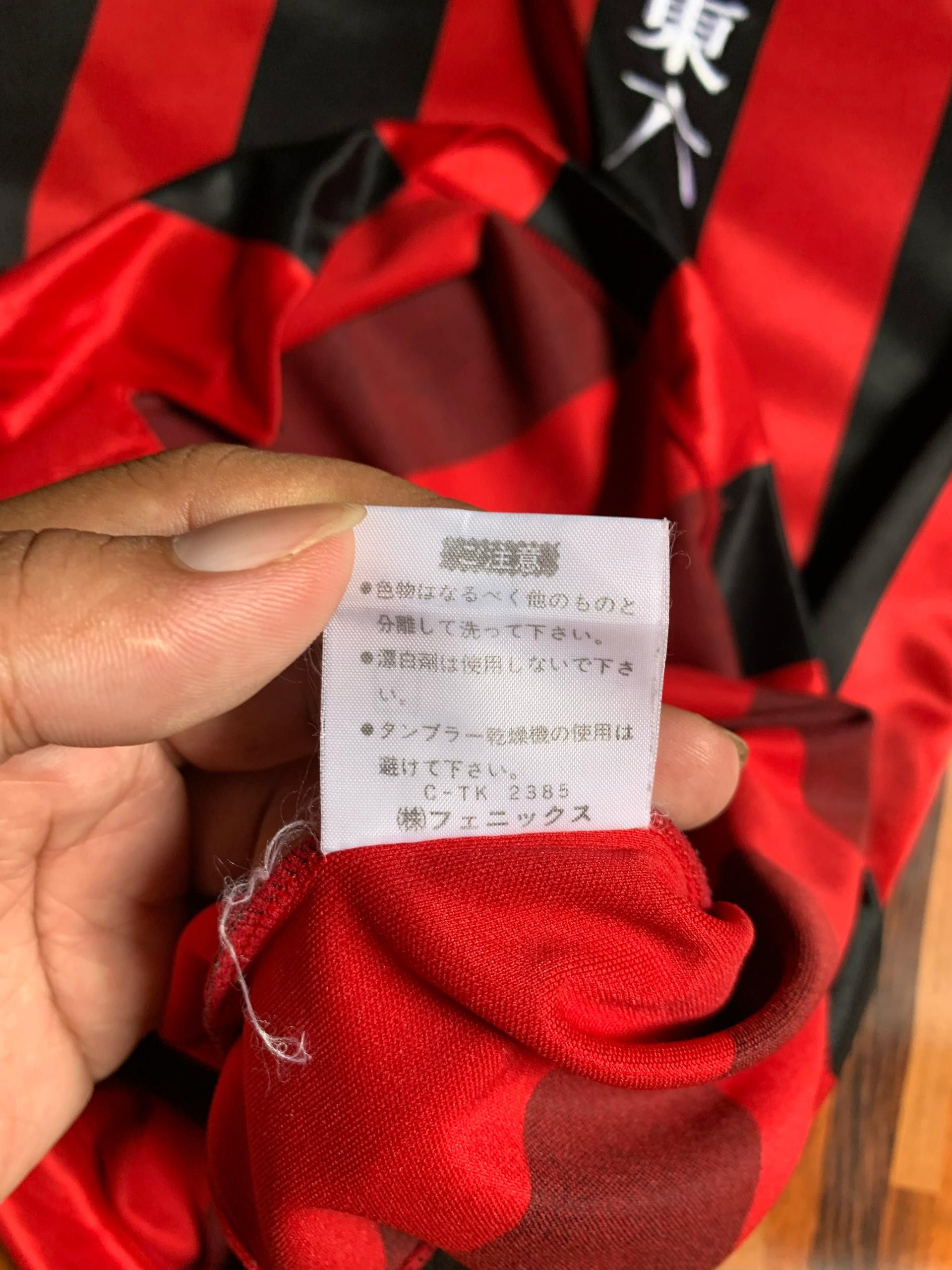 Vintage Kappa AC Milan RED BLACK 80'S single stich Japanese edition Size US L / EU 52-54 / 3 - 6 Thumbnail