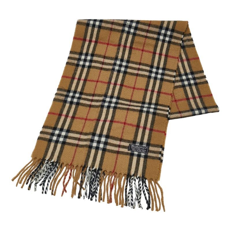 Burberry Burberry Burberry Nova Check Wool Scarf Canvas Scarf in Very Good Condition Size ONE SIZE - 1 Thumbnail