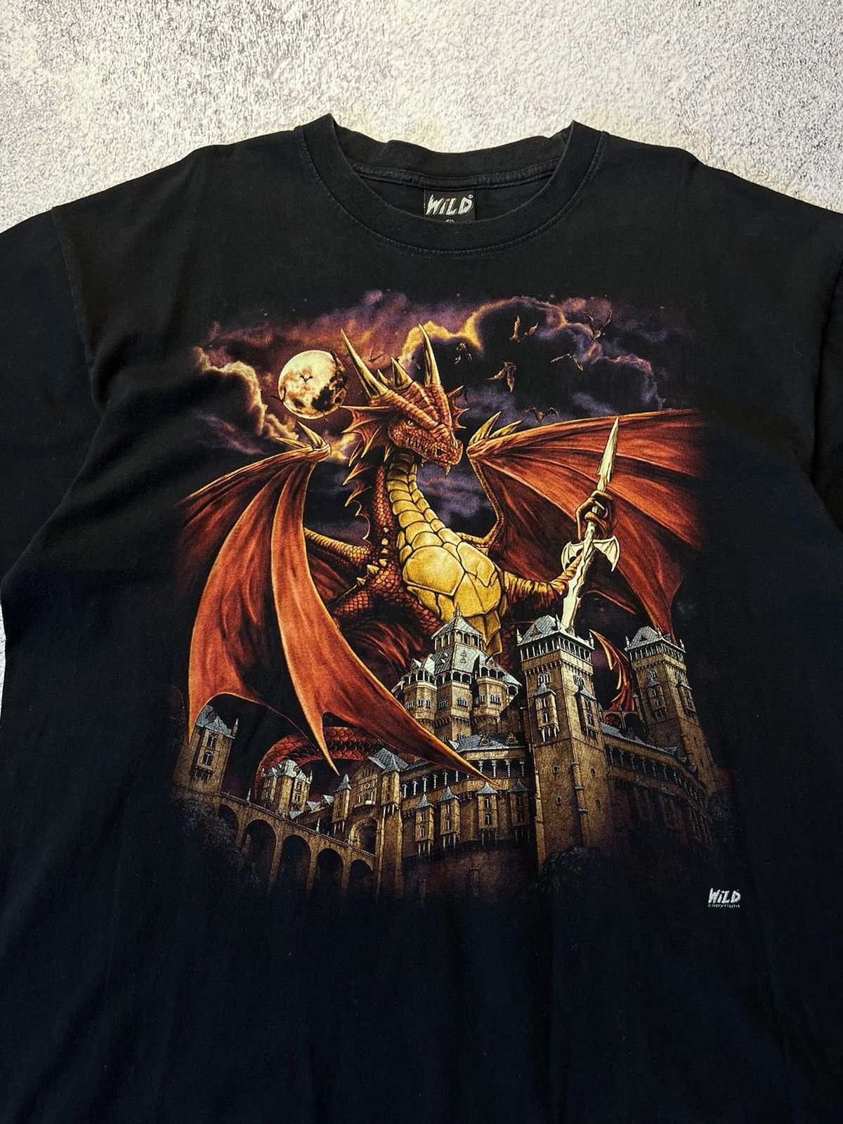 Vintage Vintage Horror overprint Dragons wild tee 90's Size US XXL / EU 58 / 5 - 5 Thumbnail