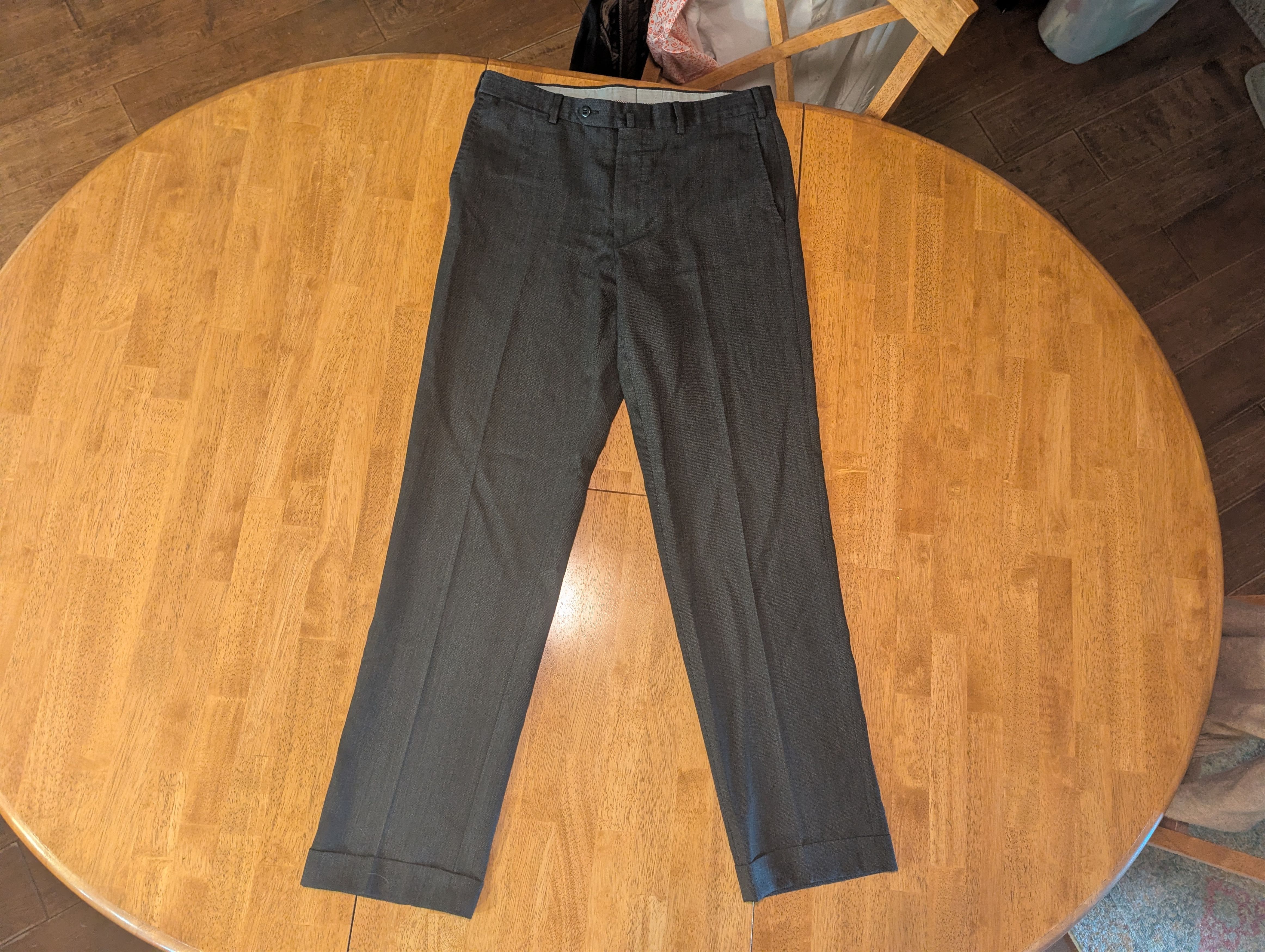 Ermenegildo Zegna Ermenegildo Zegna Gray Wool Trousers 34x30 Size 40R - 2 Thumbnail