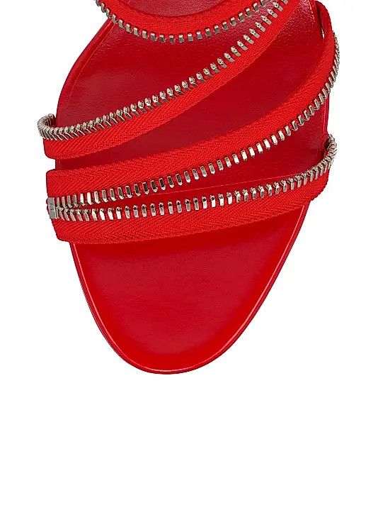 Christian Louboutin os11x0126 Merylzip 80mm Heels in Red Size US 9 / IT 39 - 5 Thumbnail
