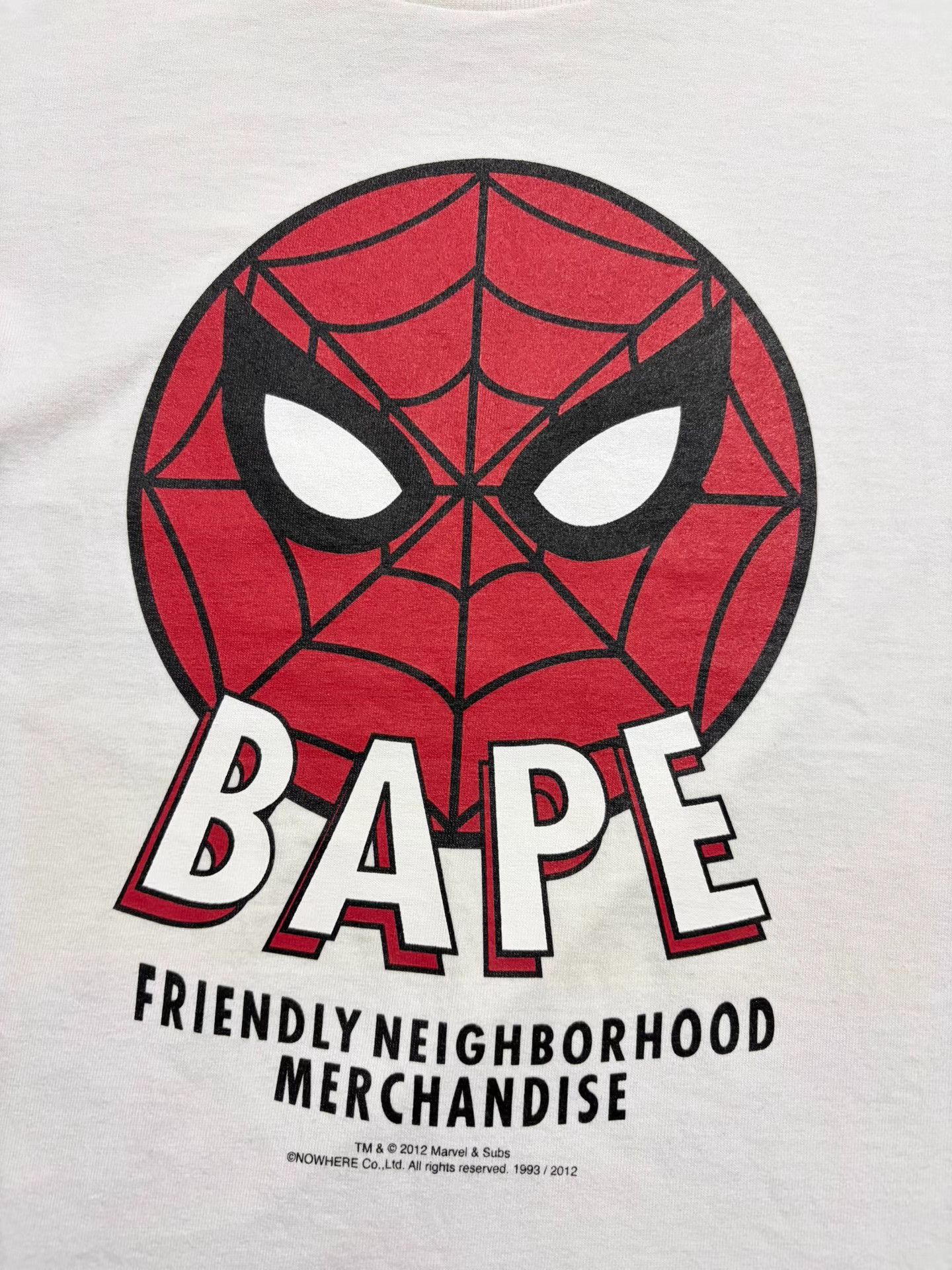 Bape Bape x Marvel Spider-Man Short Sleeve Tee Size US XS / EU 42 / 0 - 2 Thumbnail