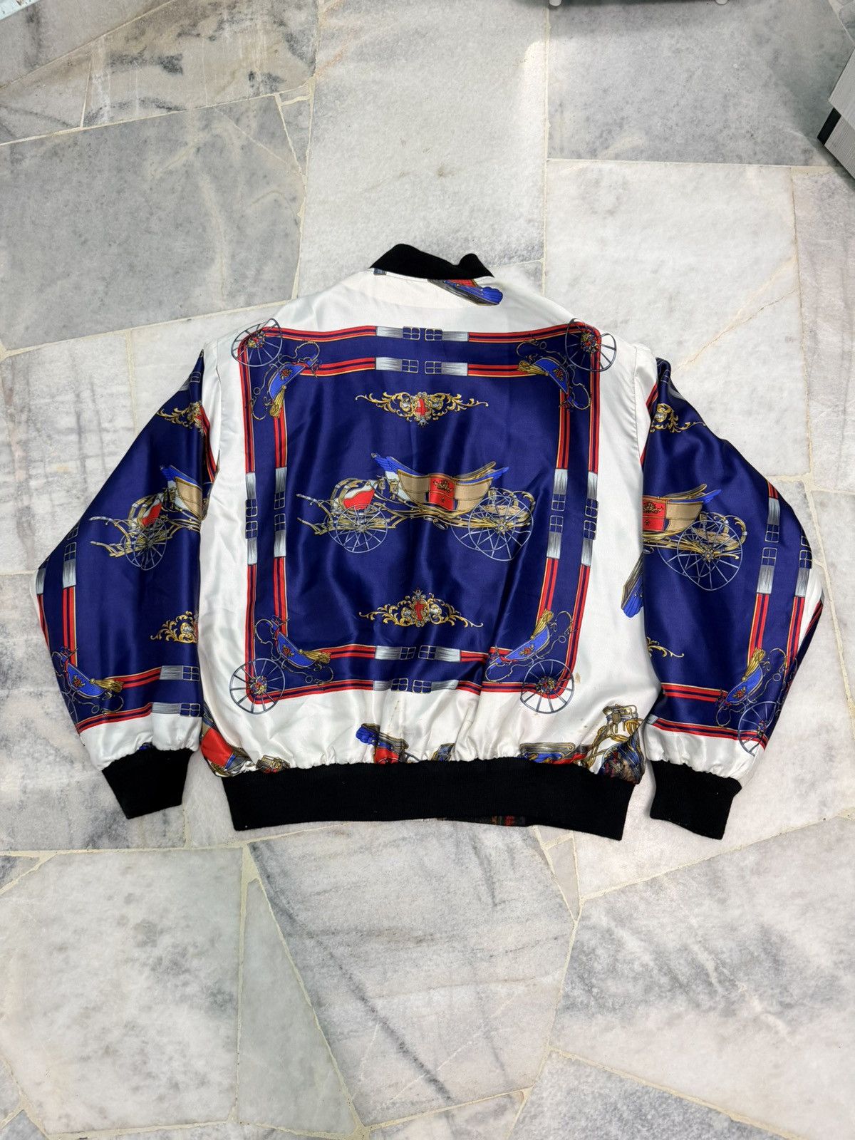 Vintage Rare Vintage 80s 90s Abstract Art Bomber Jacket Size US L / EU 52-54 / 3 - 7 Thumbnail