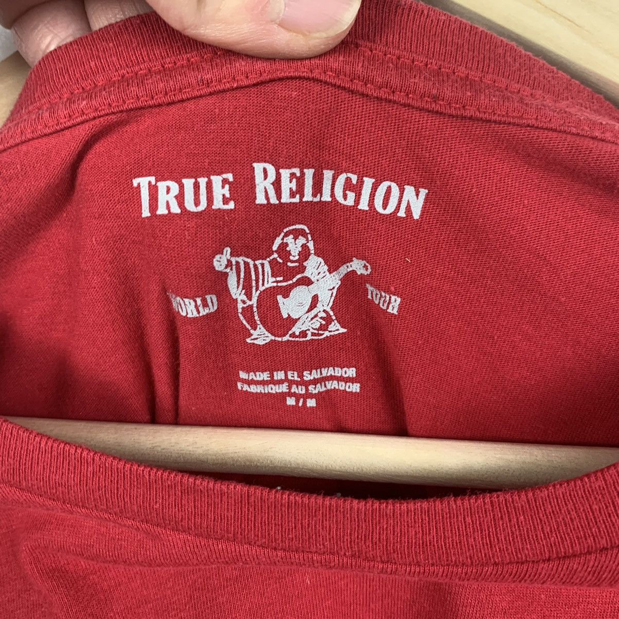 True Religion True Religion Big Logo Tee Red Size M Y2K USA Size US M / EU 48-50 / 2 - 8 Thumbnail