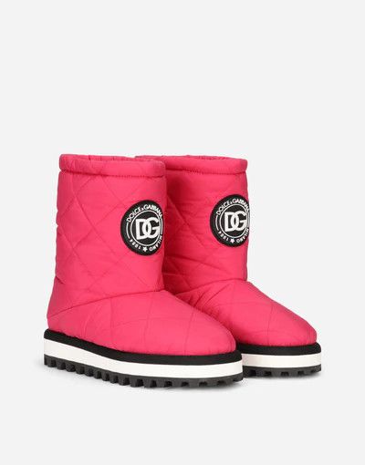 Dolce & Gabbana o1y0825 Padded Ankle Boots in Fuchsia Size US 4 / IT 34 - 2 Thumbnail