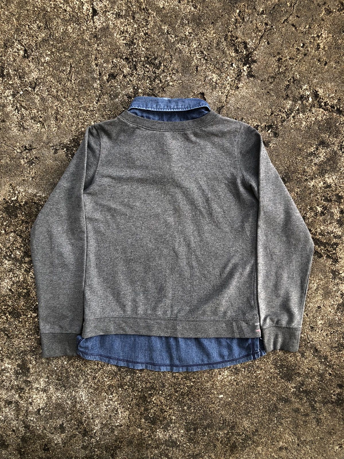 Japanese Brand USALL Double Layer Sweatshirt Denim Lovely Poem You and Me 🩷 Size M / US 6-8 / IT 42-44 - 23 Thumbnail