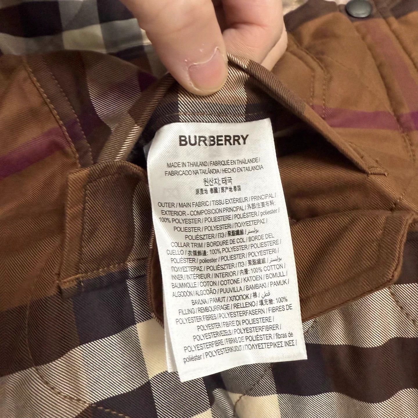 Burberry Burberry Check Snap Reversible Cotton Longsleeve Jacket M Size M / US 6-8 / IT 42-44 - 4 Thumbnail