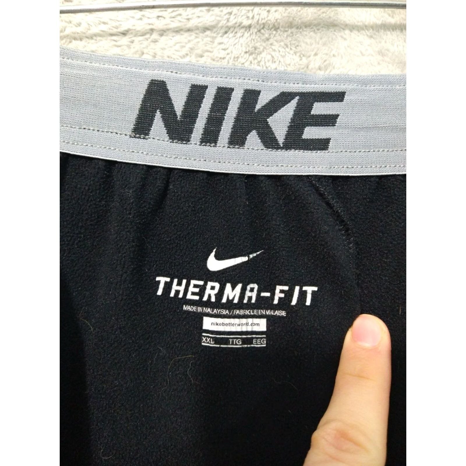 Nike Nike Therma Sweatpants Mens Large Black Jogger Lot of 2 | Gym Training Activewear Tapered Leg Pants Size US 33 - 7 Thumbnail