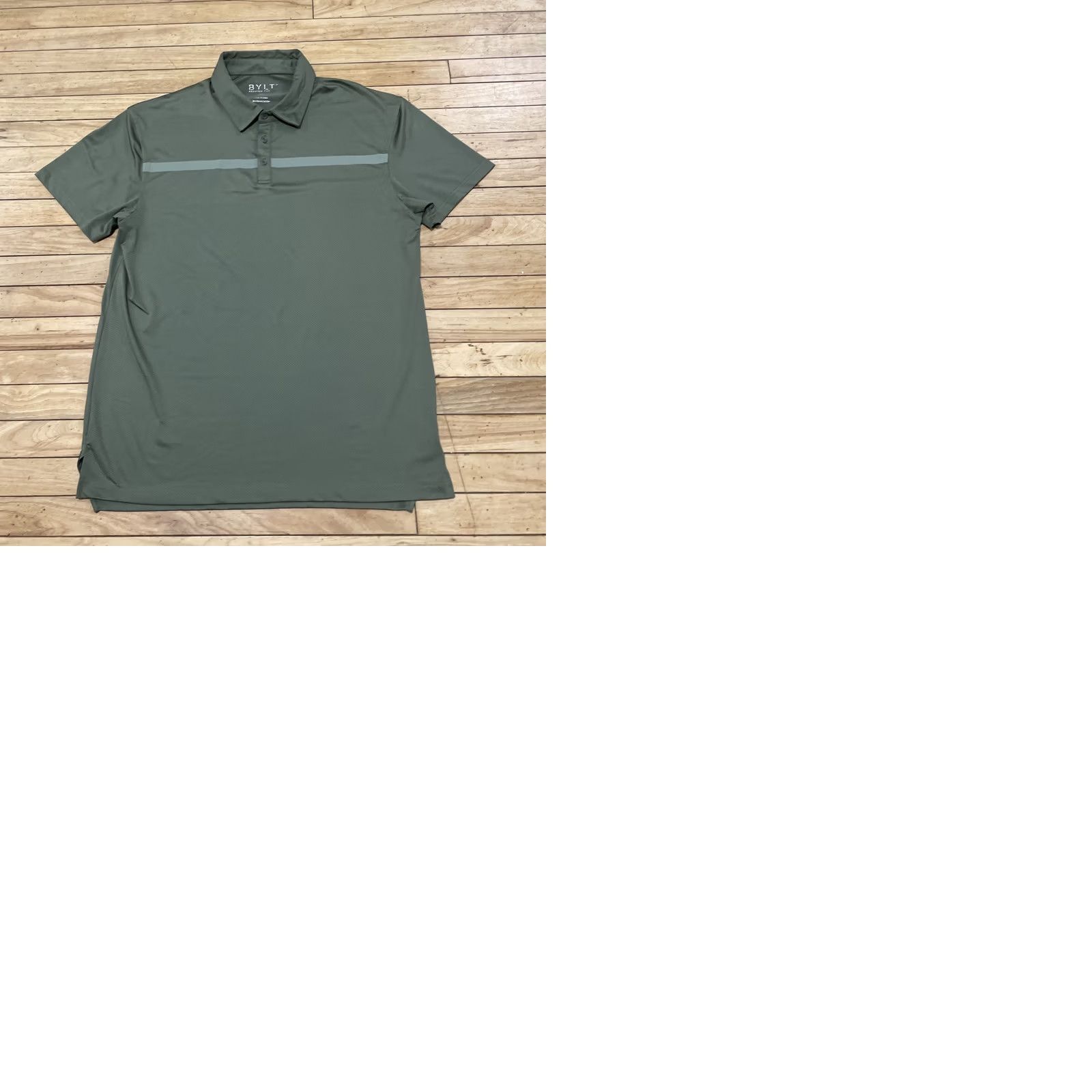 Vintage BYLT Signature Polo Shirt Men XL Green Stripe Polo Shirt Green Stripe BYLT Size US XL / EU 56 / 4 - 12 Thumbnail