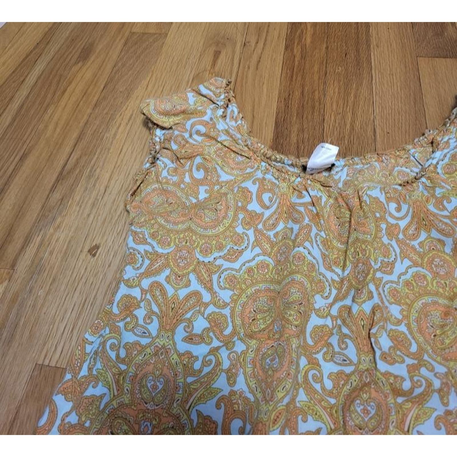 J.Crew J.Crew Women’s Sleeveless Top Sz S Paisley Print 100% Cotton Size S / US 4 / IT 40 - 3 Thumbnail