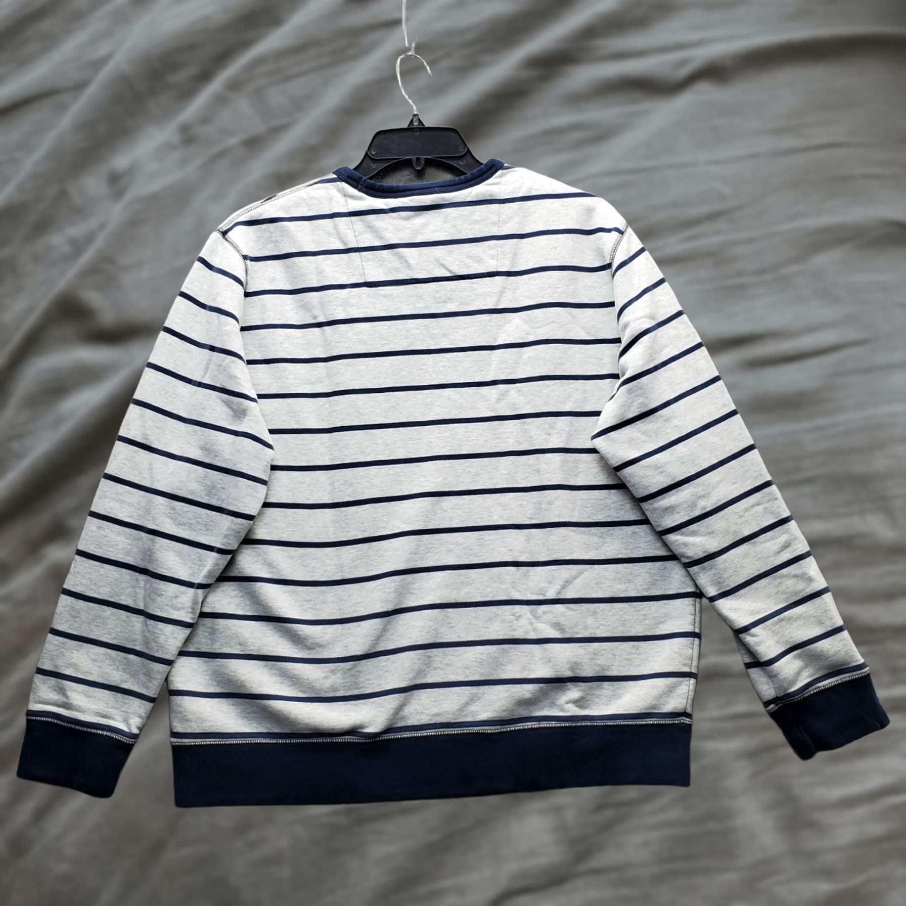Lands' End Lands' End Mens XL Multicolor Striped Raglan Sleeve Pullover Sweater Size US XL / EU 56 / 4 - 1 Thumbnail