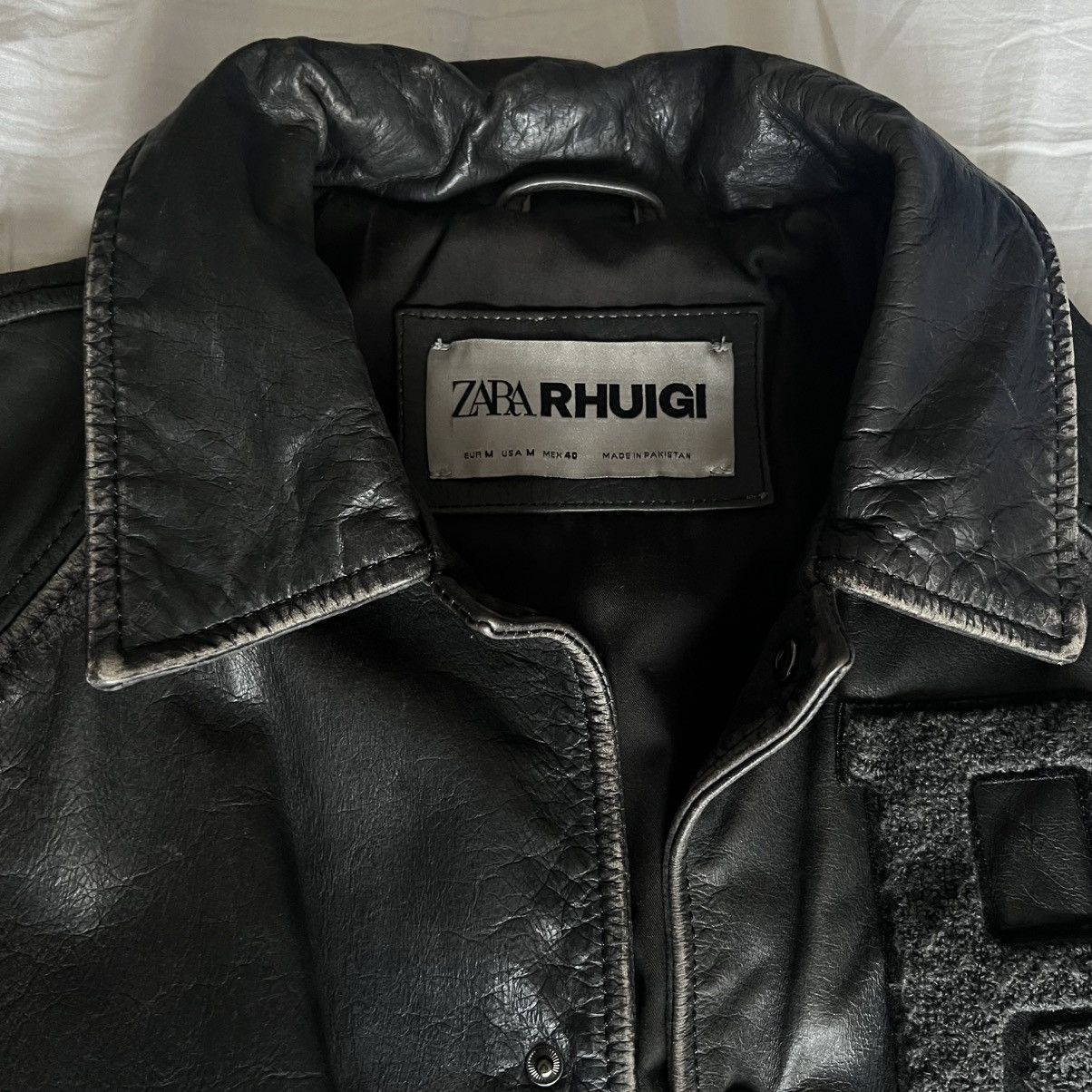 Rhude Rhude x Zara Leather Vintage Varsity Jacket Size US M / EU 48-50 / 2 - 4 Thumbnail