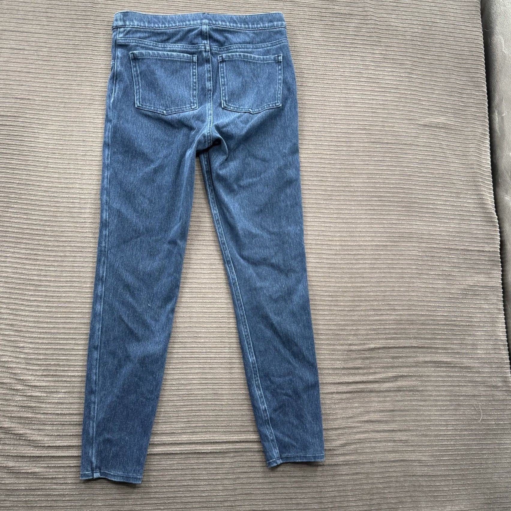 Spanx Spanx Pull On Jeans Women Medium Blue Cotton Denim Regular Inseam 27 in Ankle Comfort Size 32" / US 10 / IT 46 - 2 Thumbnail