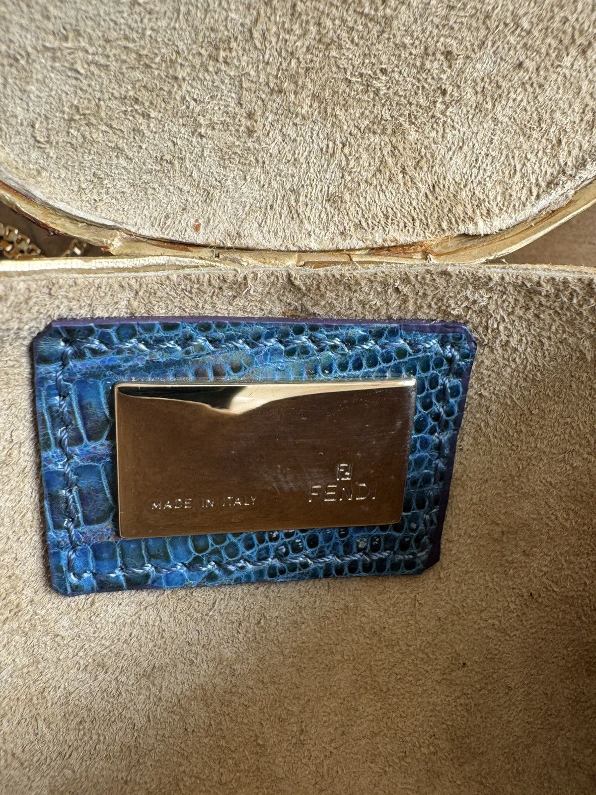 Fendi Vintage Fendi Mini Alligator Purse with Swarovski Crystals Size ONE SIZE - 7 Thumbnail
