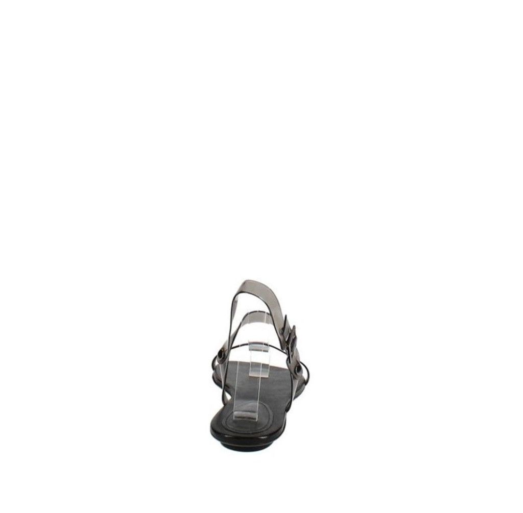 SCHUTZ Schutz Kalimy Black Clear PVC Smoked Flat Sandals Size 6.5B Size US 6 / IT 36 - 4 Thumbnail