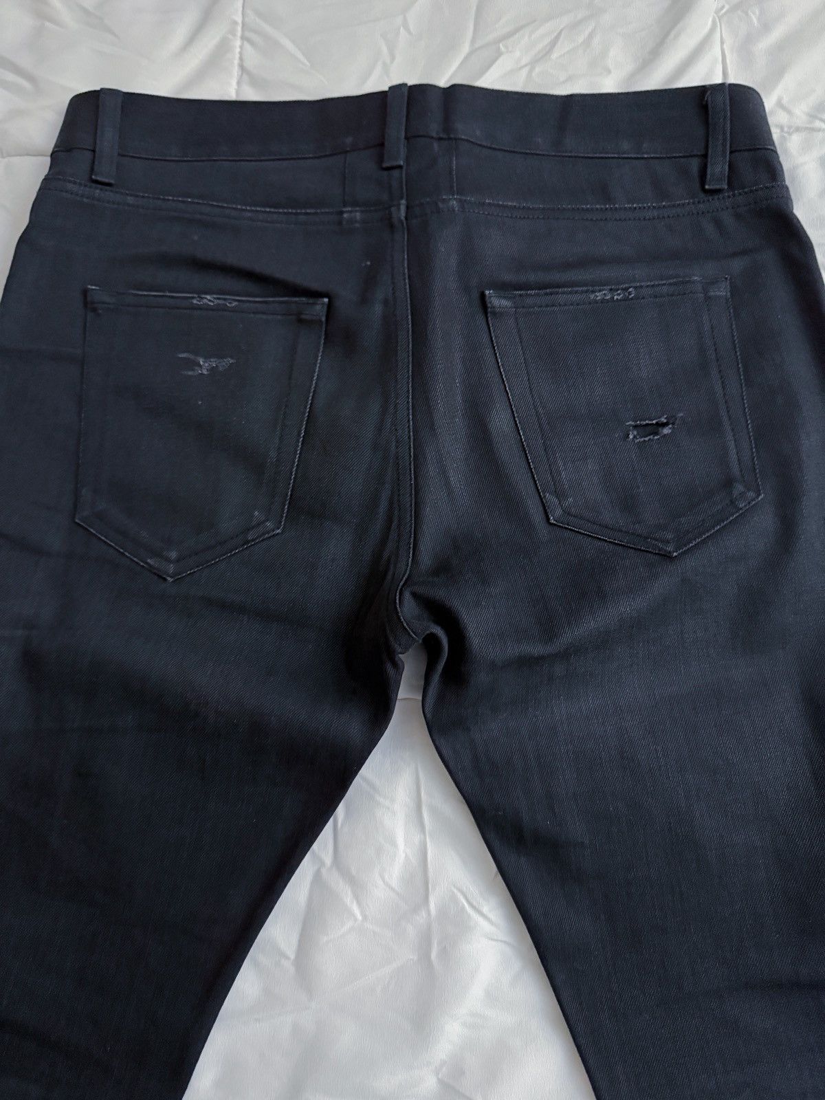 Saint Laurent Paris Saint Laurent Paris Jeans 32 Skinny Black Distressed Ripped Size US 32 / EU 48 - 9 Thumbnail