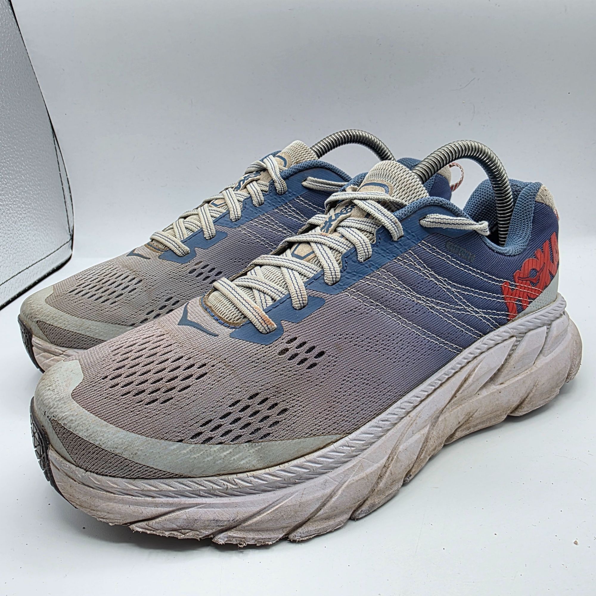 Hoka Hoka One One Clifton 6 Wide Womens Size 9 Blue White Shoes A Size US 9 / IT 39 - 4 Thumbnail