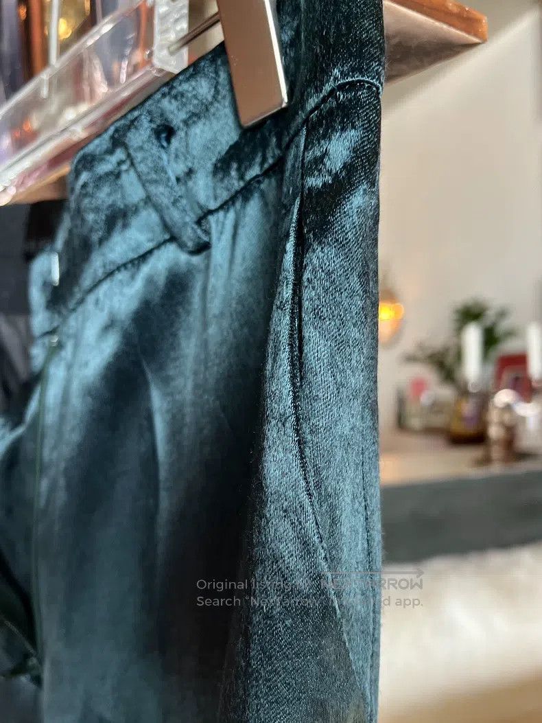 Haider Ackermann Haider Ackermann Silk Cotton Twill Straight Pants Size 24" / US 00 / IT 34 - 4 Thumbnail