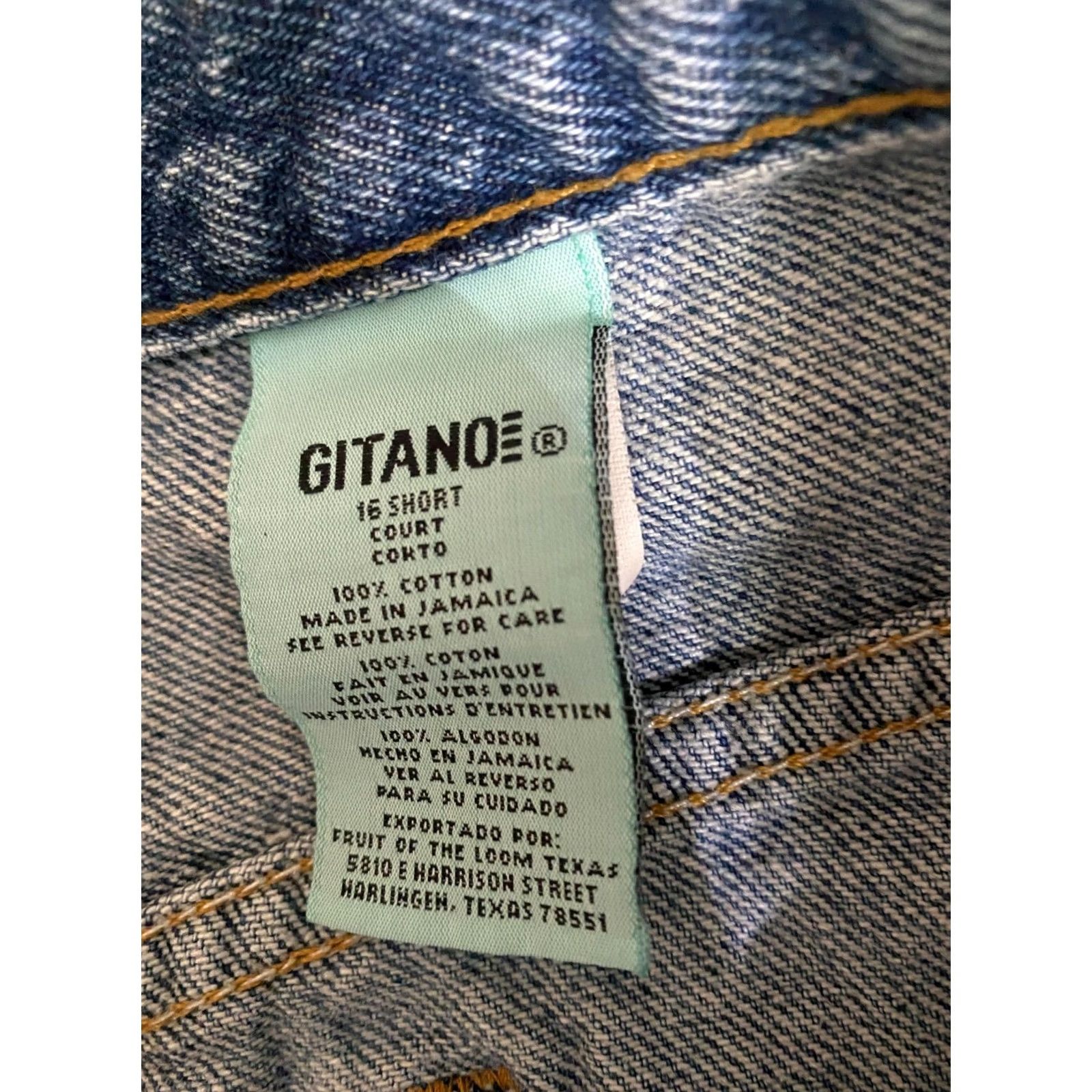 Vintage VINTAGE Gitano Women's Jeans High Waisted Mom Size 16 Short Blue 80s 90s Denim Pockets Size 38" / US 16 / IT 52 - 4 Thumbnail