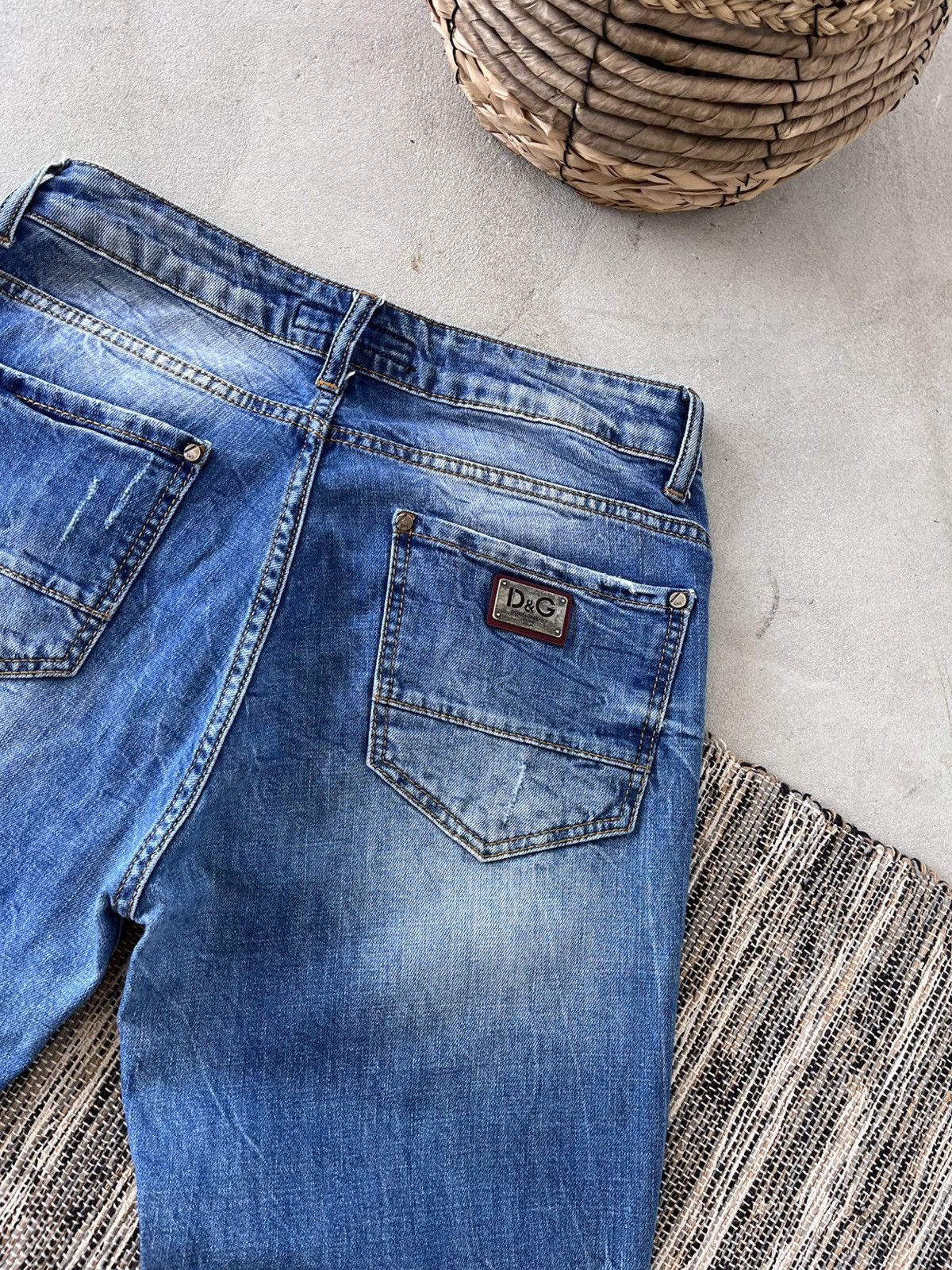 Designer Vintage Dolce Gabbana Style Jeans Denim Pants Y2K Avantgarde Size US 29 - 16 Thumbnail
