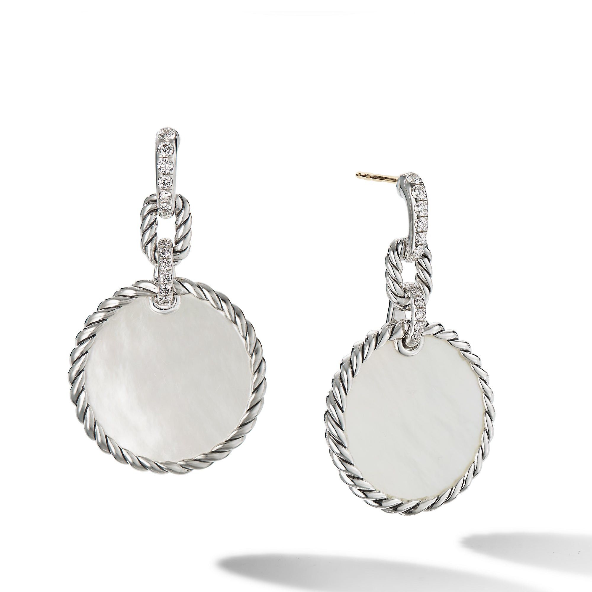 David Yurman o1w1db10525 E17075D Earrings in Silver with Mother Diamond Size ONE SIZE - 1 Thumbnail