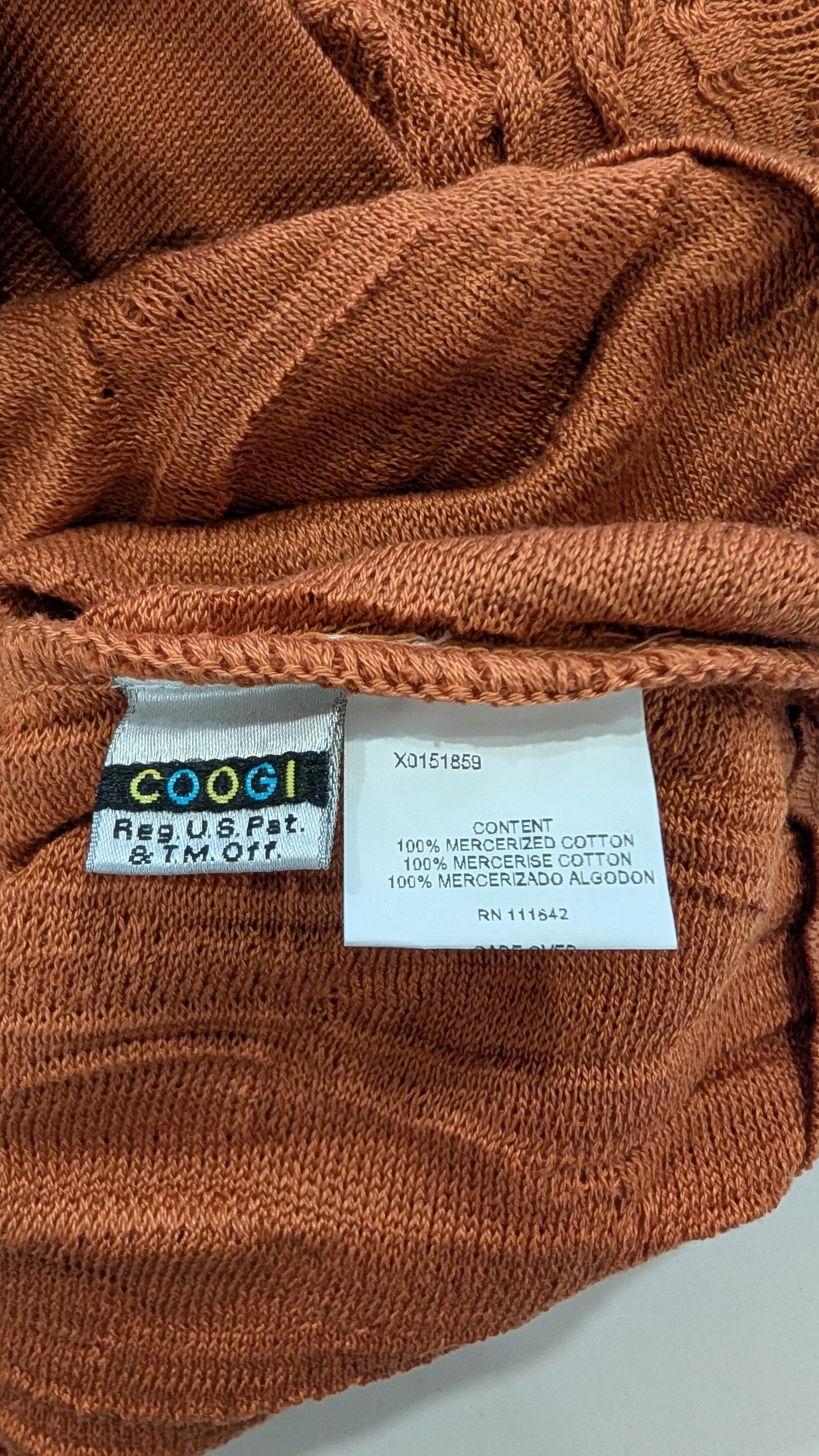 Coogi Coogi NWT Classic 3D Knit Sweater Copper Size M Size US M / EU 48-50 / 2 - 9 Thumbnail