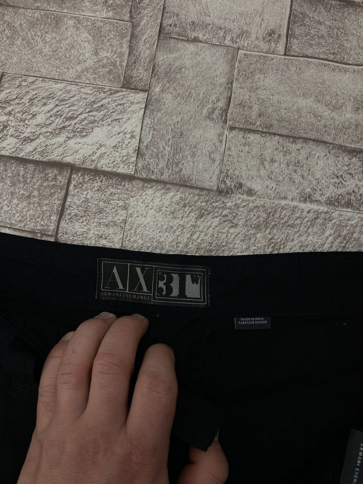 Armani Exchange × Band Tees Armani Cargo Shorts pants Silver Logo 31 by Kanye West Size US 31 - 11 Thumbnail