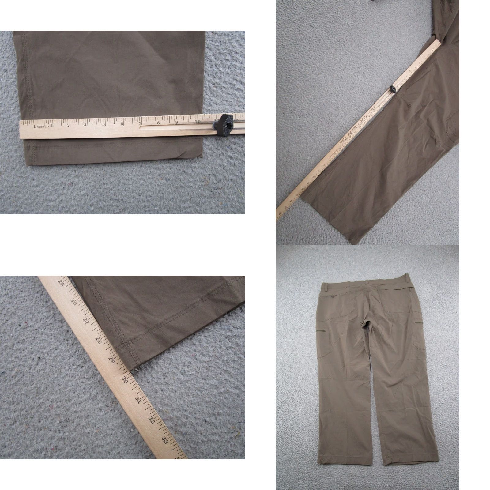Vintage L.L. Bean Cresta 506421 Brown Cargo Stretch Water Resistant Hiking Pants 44x30 Mens Size US 44 / EU 60 - 8 Thumbnail