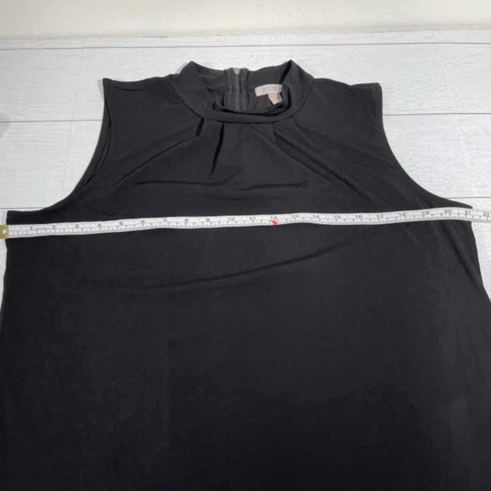 Other Roz and Ali Black Relaxed Fit High Neck Blouse Size Large Size L / US 10 / IT 46 - 6 Thumbnail
