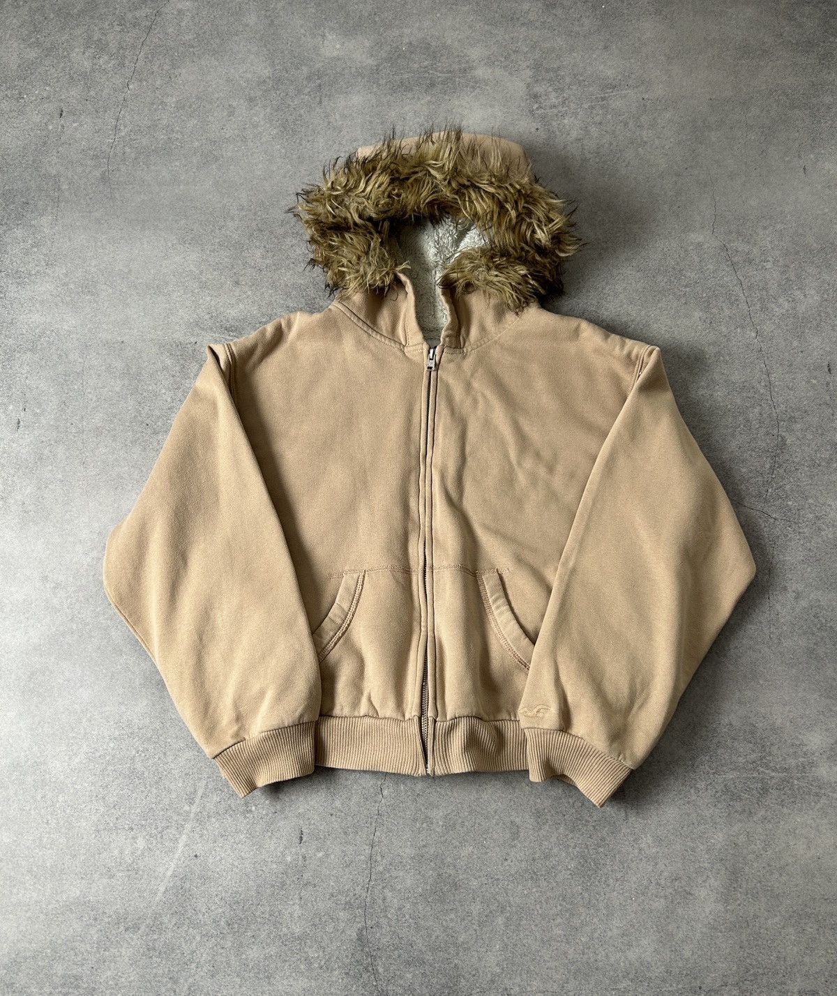 If Six Was Nine Hollister Y2k Fur zip-hoodies LGB style Size US M / EU 48-50 / 2 - 1 Thumbnail