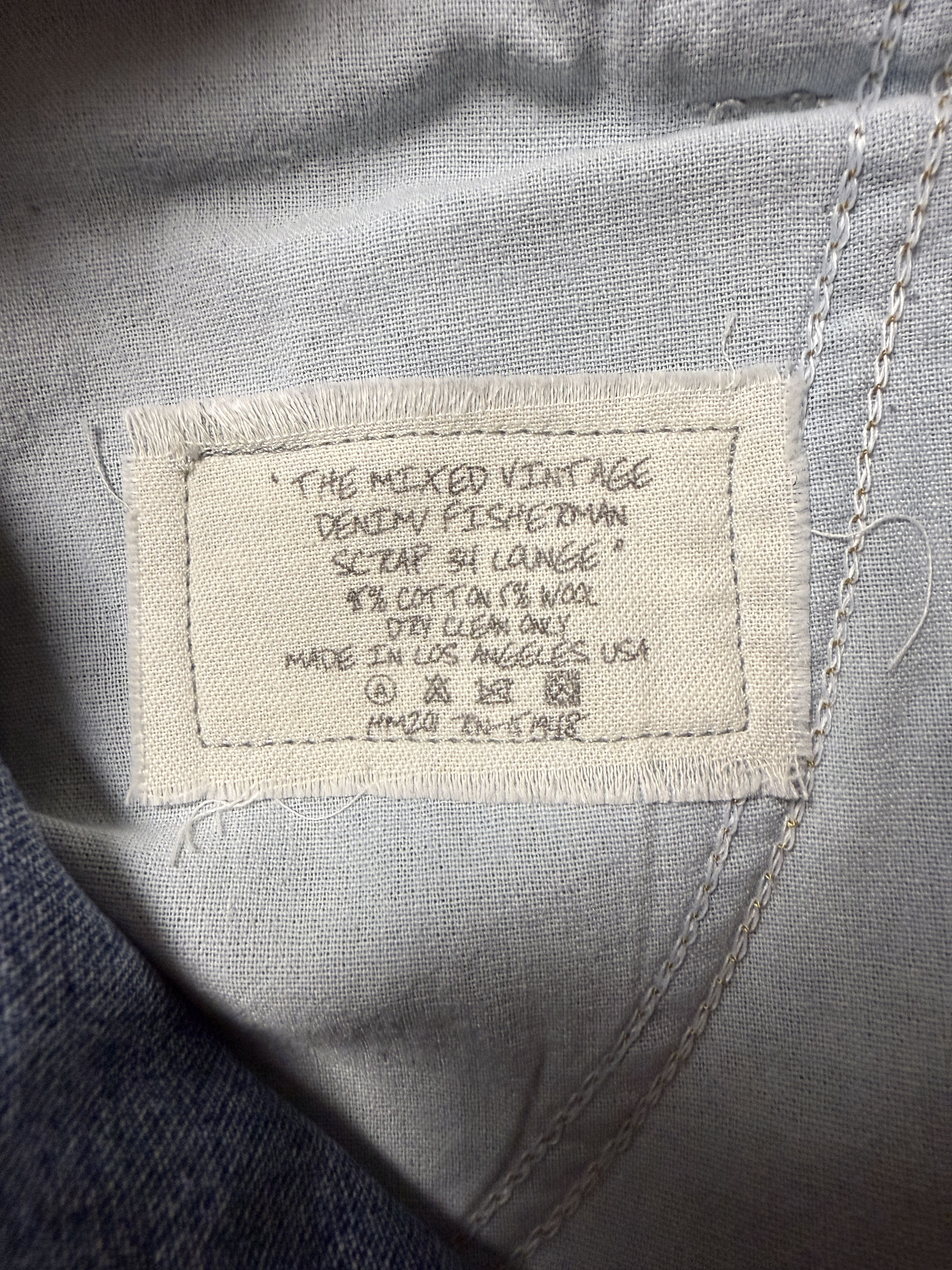 Greg Lauren $1425 Greg Lauren Denim Sweater 34 Lounge Pants Size US 32 / EU 48 - 5 Thumbnail