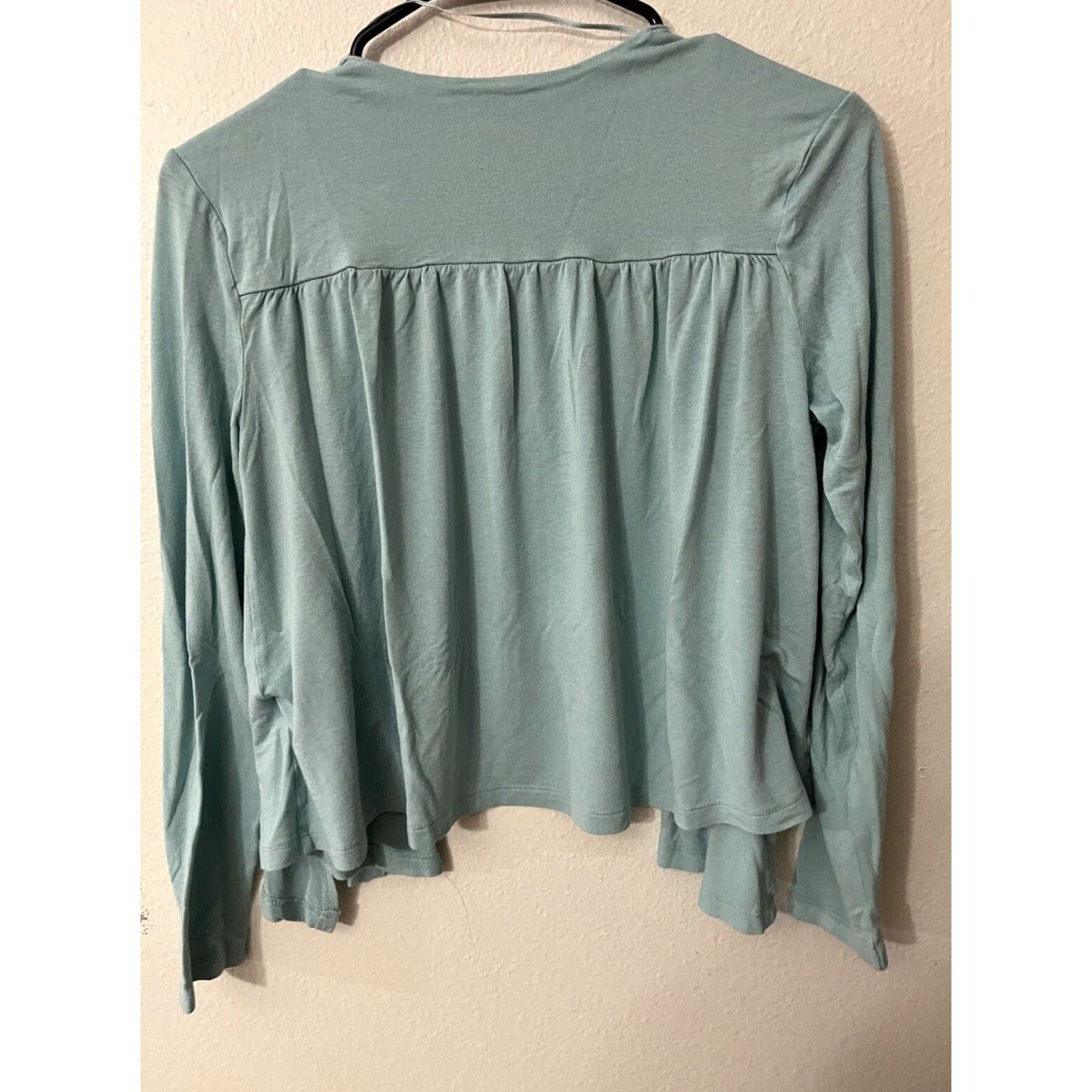 H&M H&M Cardigan Women XS Light Blue Open Front Long Sleeve Sweater Size XS / US 0-2 / IT 36-38 - 2 Thumbnail