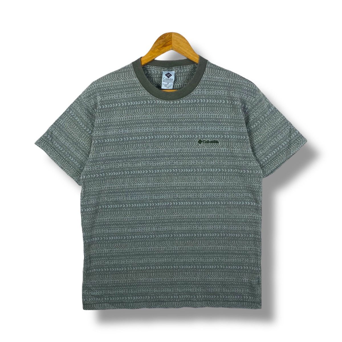 Columbia Vintage 90's COLUMBIA Tom Tom Design Small Logo Tee Shirt Size US M / EU 48-50 / 2 - 1 Thumbnail