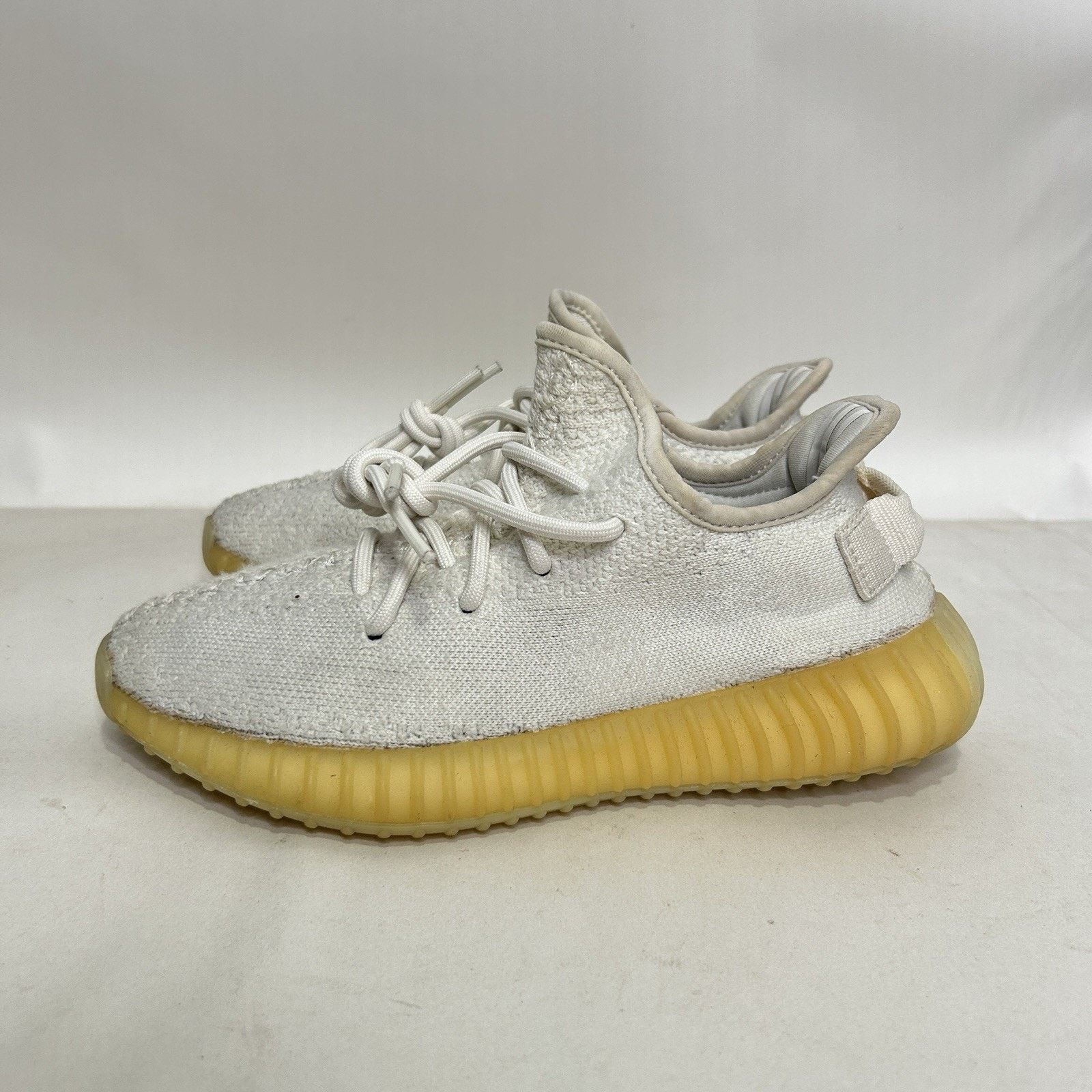 Adidas Adidas Yeezy Boost 350 “Cream/Triple White” CP9366 Size US 6.5 / IT 36.5 - 4 Thumbnail