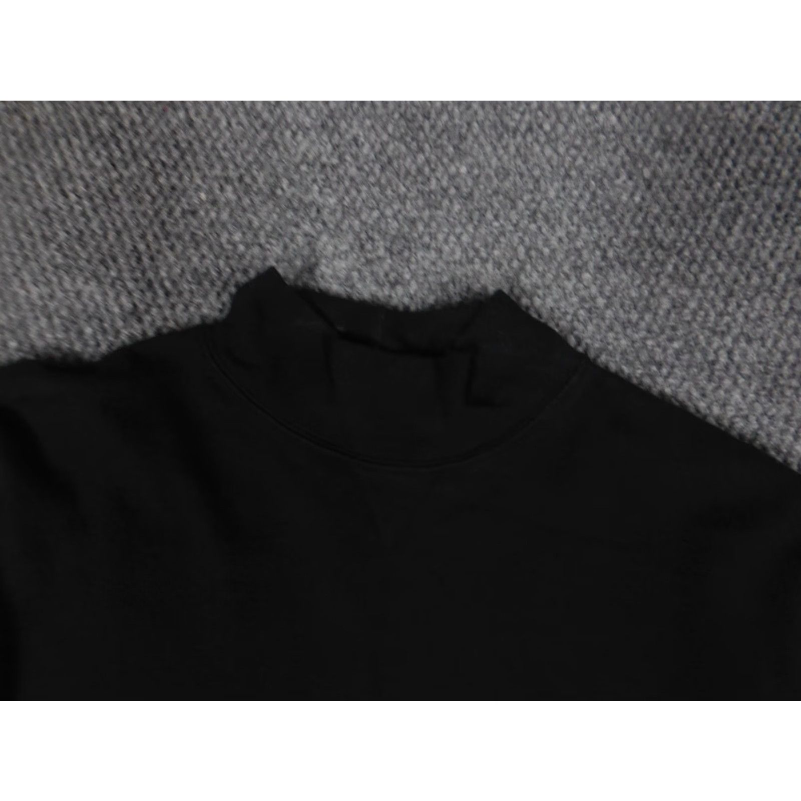 Croft & Barrow Croft & Barrow Sweater Womens L Black Pullover Stretch Regular Knit Cotton Modal Mock Neck Long Sleeve Classic Winter Casual Size L / US 10 / IT 46 - 7 Thumbnail