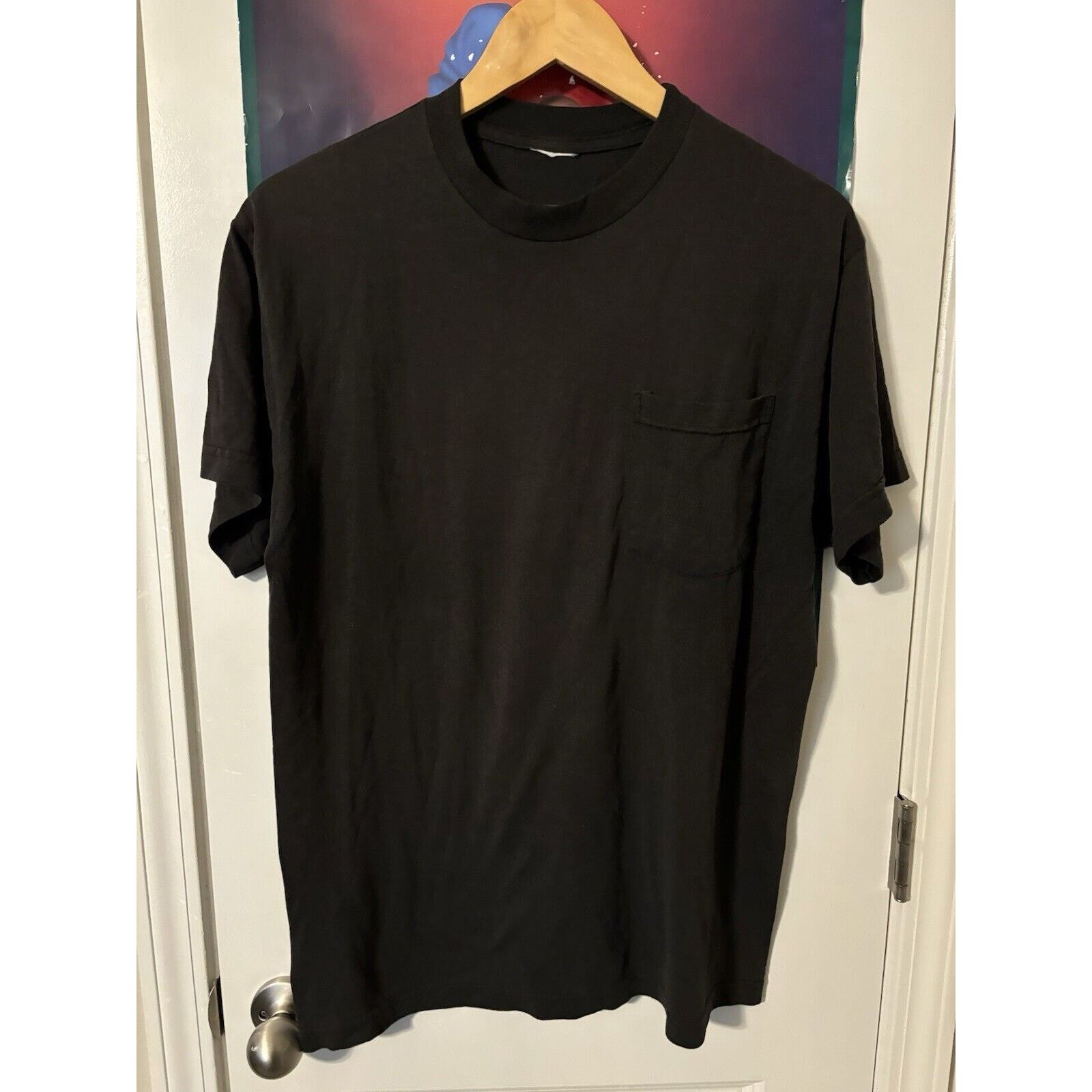 Other Vintage Faded Black Blank Shirt Size Unknown Brand Unknown Size US XXL / EU 58 / 5 - 4 Thumbnail