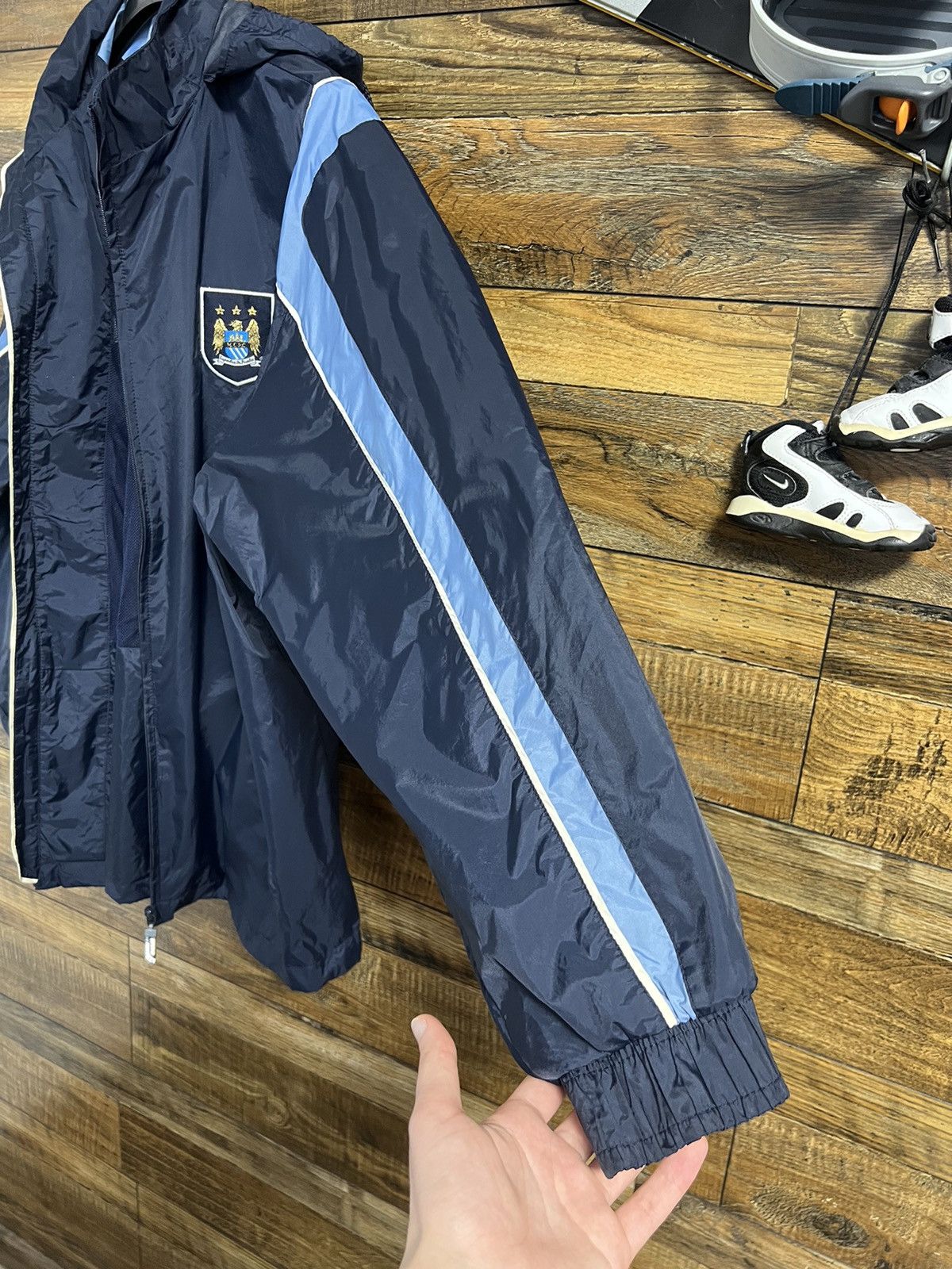 Reebok MANCHESTER CITY REEBOK Vintage Soccer Football Light Jacket Size US XL / EU 56 / 4 - 11 Thumbnail