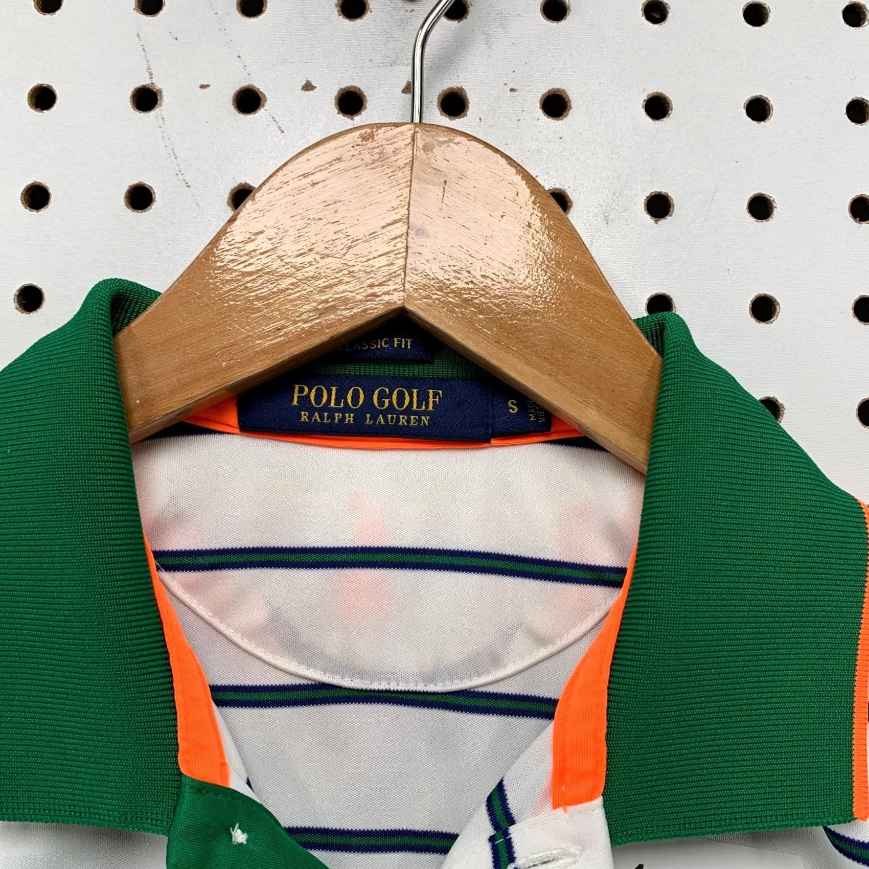 Polo Ralph Lauren Polo Ralph Lauren Shirt Mens S White Open Green Striped Erin Hills Size US S / EU 44-46 / 1 - 4 Thumbnail